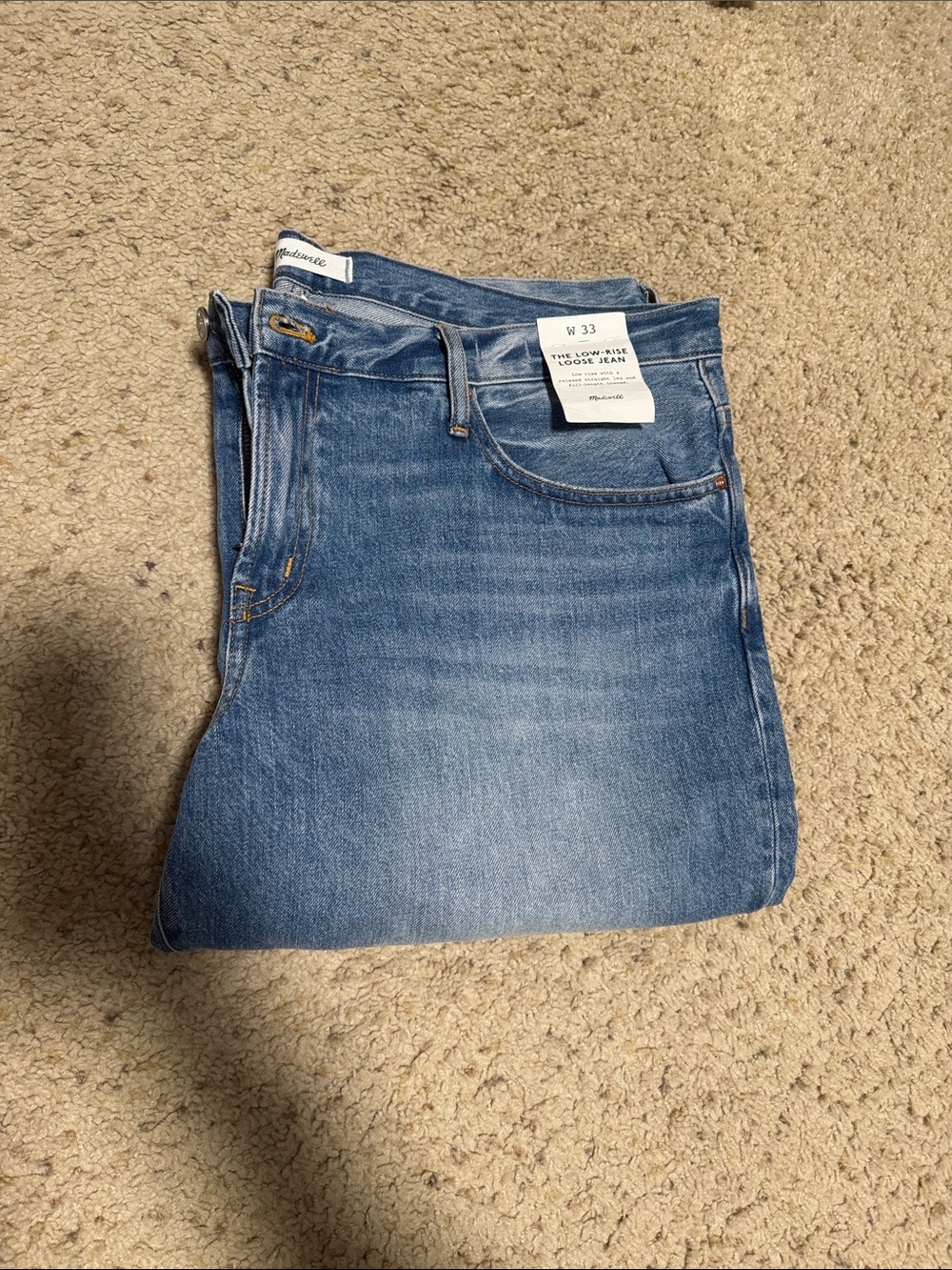 Madewell Low-rise Loose Jean in Classic Light Wash
